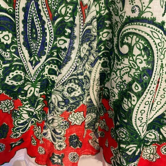 Free People Heartland Crochet Paisley Linen Dress - Picture 6 of 7